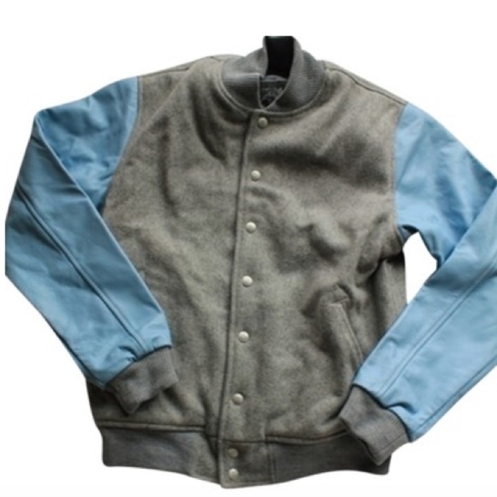 NWT American Apparel leather varsity jacket